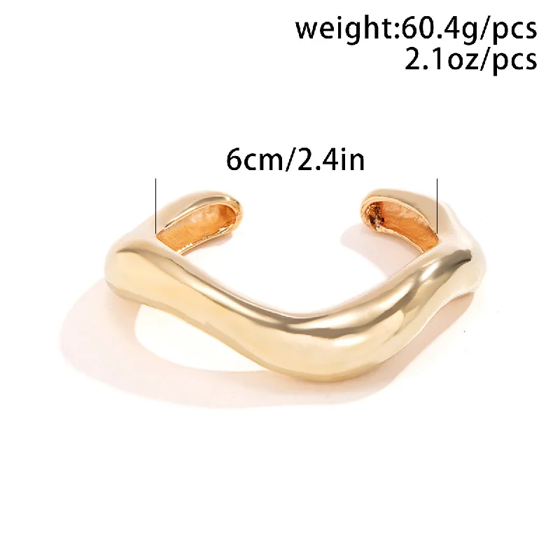 women’s luxury diamond bracelets-Elegant Simple Style Geometric Alloy Plating Women's Bangle