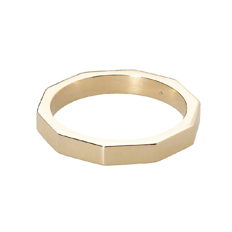 women’s eternity rings-women’s eternity rings-Gold Bar Ring