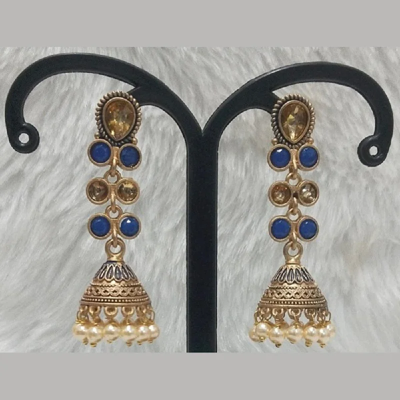 women’s timeless earrings-Infinity Jewels Gold Plated Jhumki Earrings