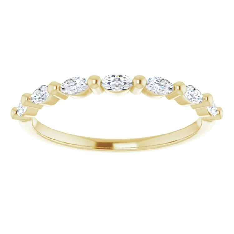 women’s rose cut rings-women’s rose cut rings-14K Yellow 1/3 CTW Natural Diamond Anniversary Band