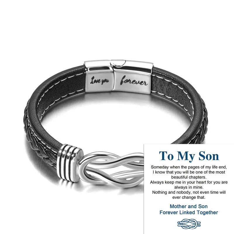 Engraved Love You Forever Mother and Son Card