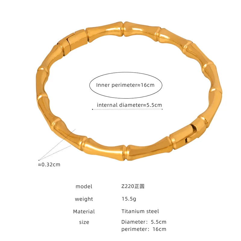 Z220-Perfect Circle Gold Bracelet