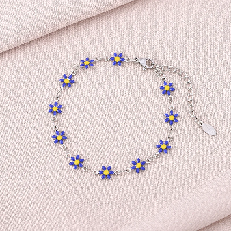 Blue Bracelet (Steel Color)