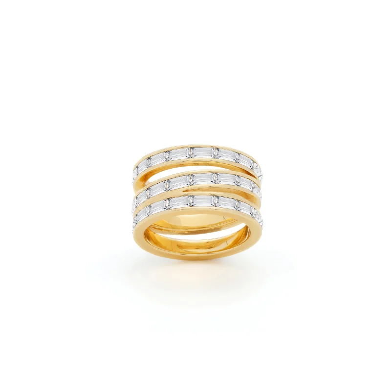 women’s titanium rings-women’s titanium rings-Sloanne Ring in Gold