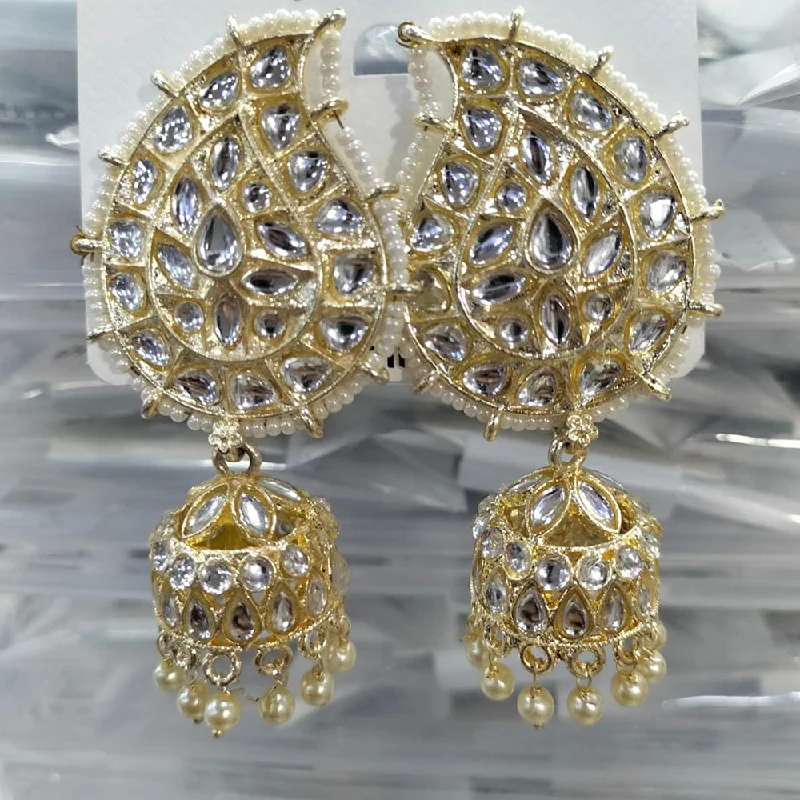 women’s sparkly earrings-Manisha Jewellery Gold Plated Jhumki Earrings