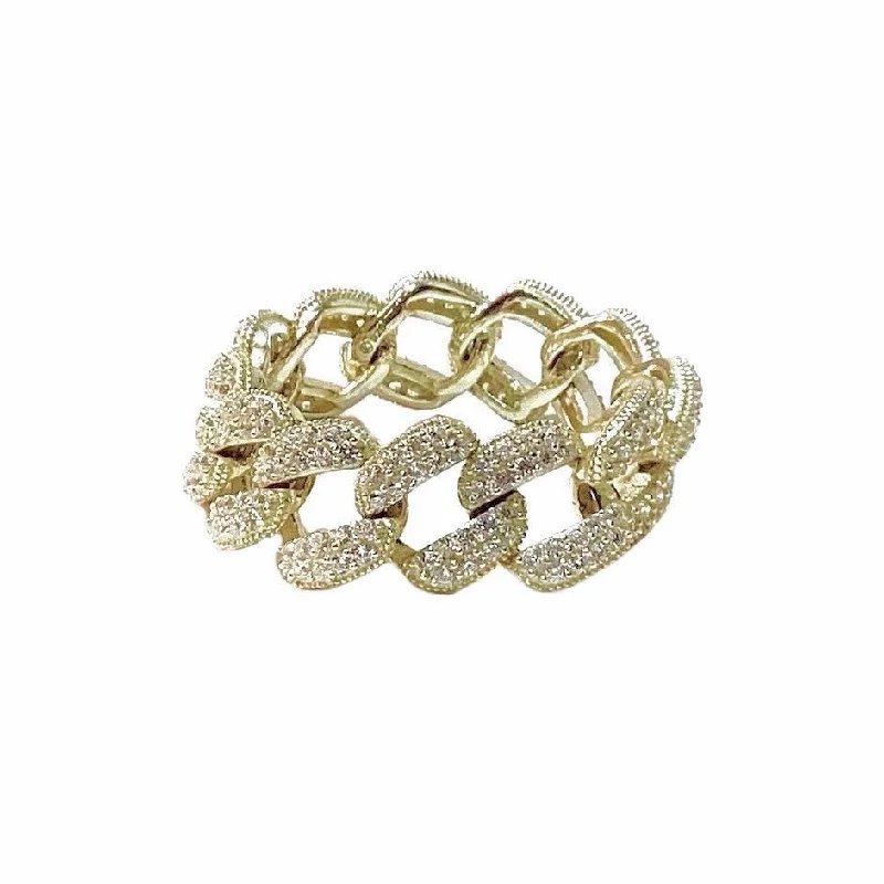 women’s infinity rings-women’s infinity rings-Noelia Chain Link Ring