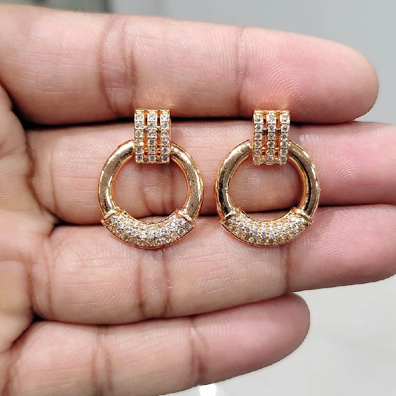 women’s designer earrings-Manisha Jewellery AD Stud Earrings