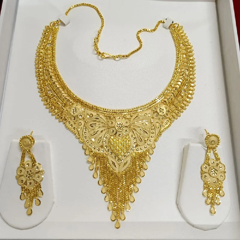 women’s personalized gold necklaces-women’s personalized gold necklaces-Pari Art Jewellery Forming Necklace Set