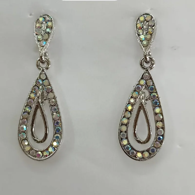 women’s diamond earrings-Khushboo Jewellers Austrian Stone Dangler Earrings