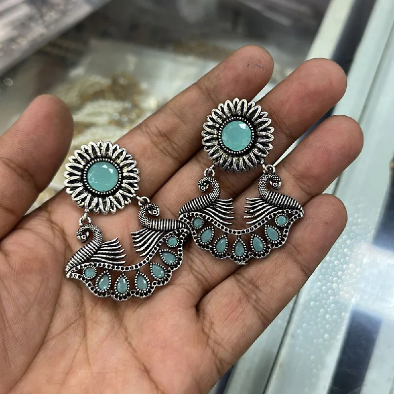 women’s exclusive earrings-Akruti Collection Oxidised Plated Dangler Earrings