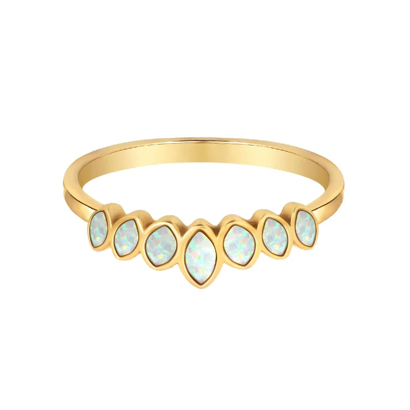 women’s pearl rings-women’s pearl rings-Catalina Opal Ring