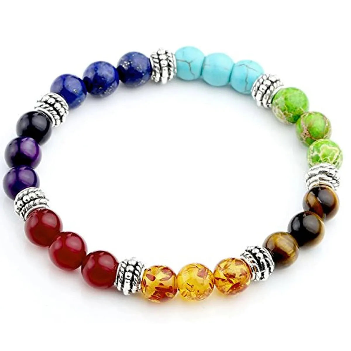 women’s charm bangle bracelets-Vintage Style Geometric Color Block Stone Wholesale Bracelets