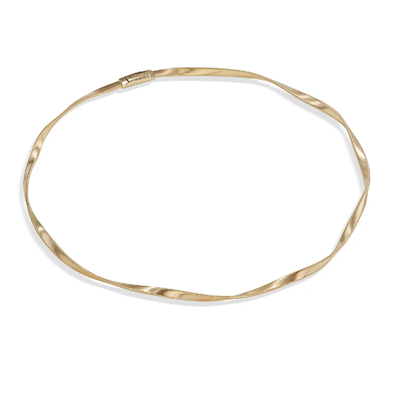 women’s fine necklaces-women’s fine necklaces-18K Yellow Gold 3.7mm Single Strand Necklace