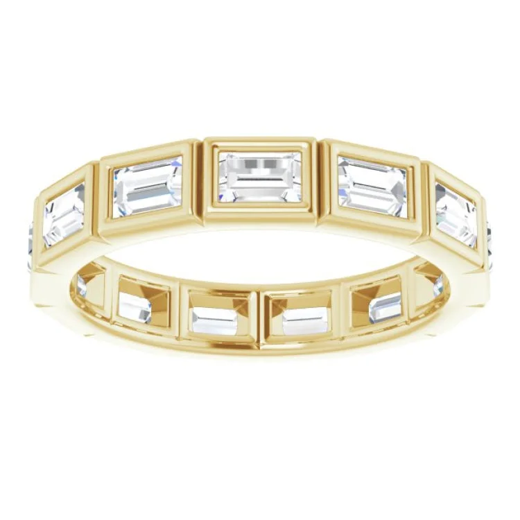 women’s diamond eternity rings-women’s diamond eternity rings-14K Yellow 1 1/4 CTW Diamond Eternity Band