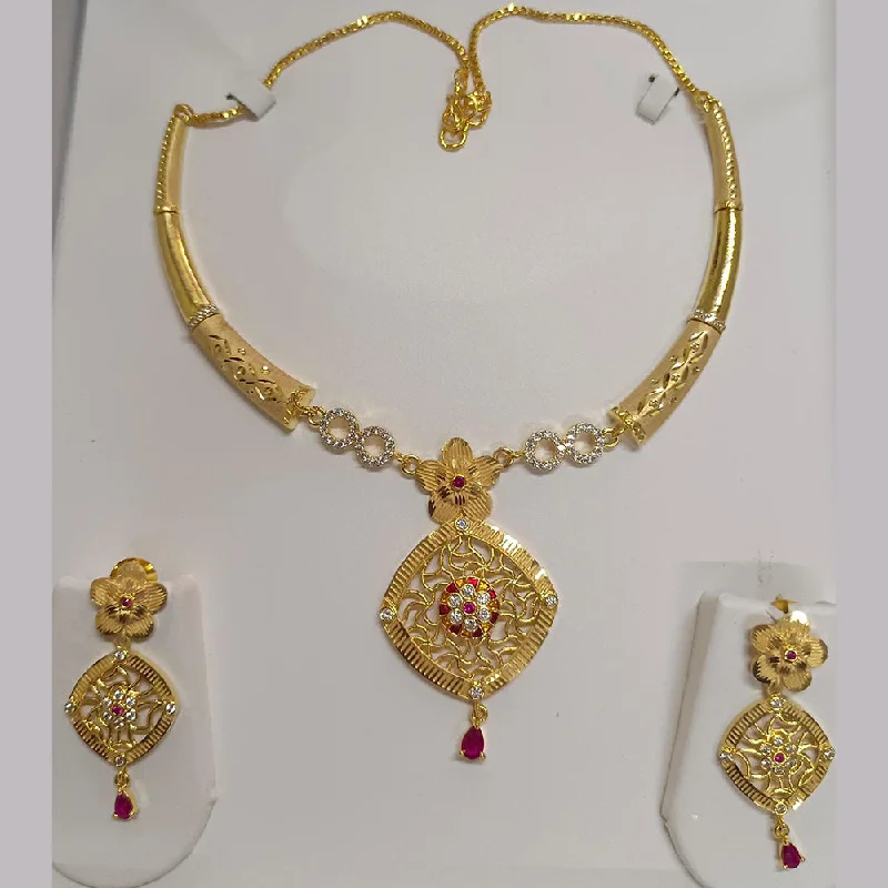 women’s statement gold necklaces-women’s statement gold necklaces-Pari Art Jewellery Forming Necklace Set