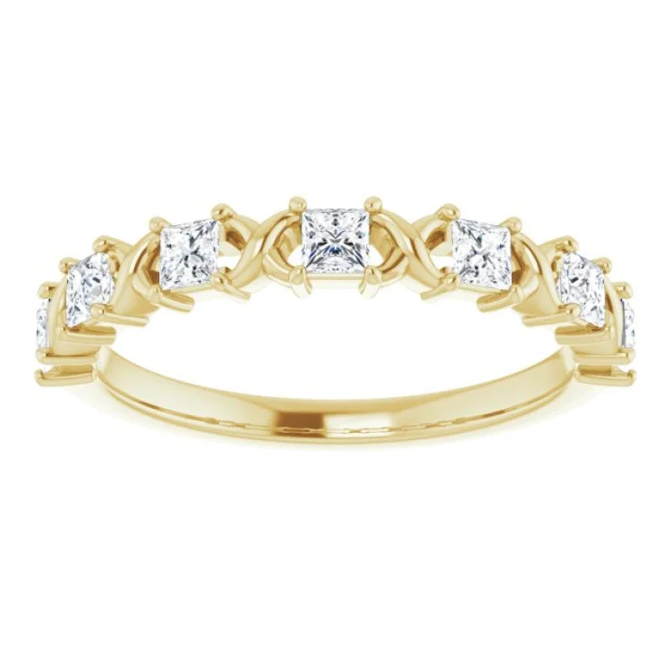 women’s eternity rings-women’s eternity rings-14K Yellow 1/2 CTW Natural Diamond Anniversary Band