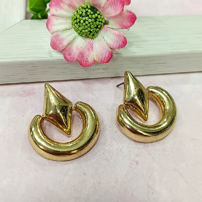 women’s teardrop earrings-Infinity Jewels Gold Plated Hypoallergenic Nickel Free Stud Earrings