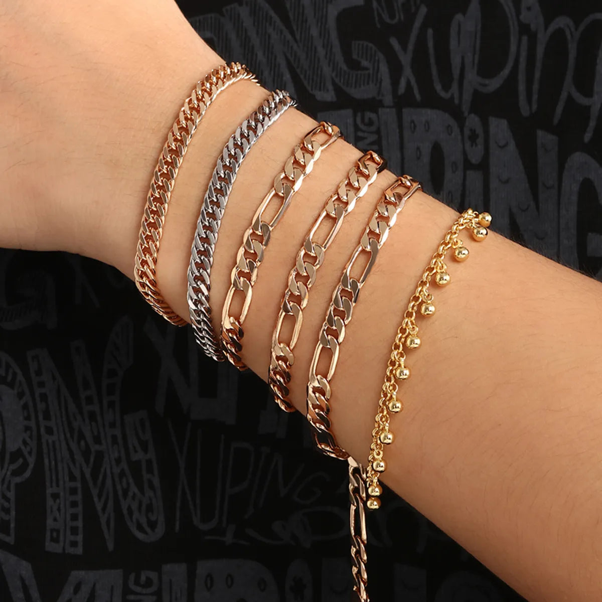 women’s custom charm bracelets-Hip-hop Xuping Solid Color Alloy Copper Plating 18k Gold Plated White Gold Plated Unisex Bracelets