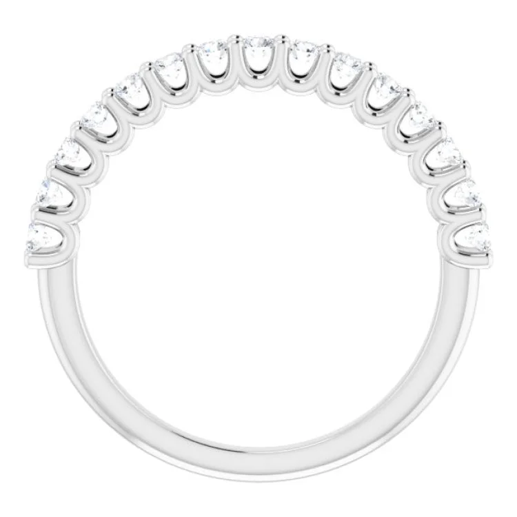 women’s simple rings-women’s simple rings-Platinum 3/8 CTW Natural Diamond Anniversary Band