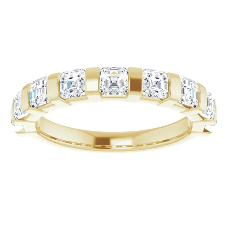 women’s platinum rings-women’s platinum rings-14K Yellow 1 3/8 CTW Natural Diamond Anniversary Band