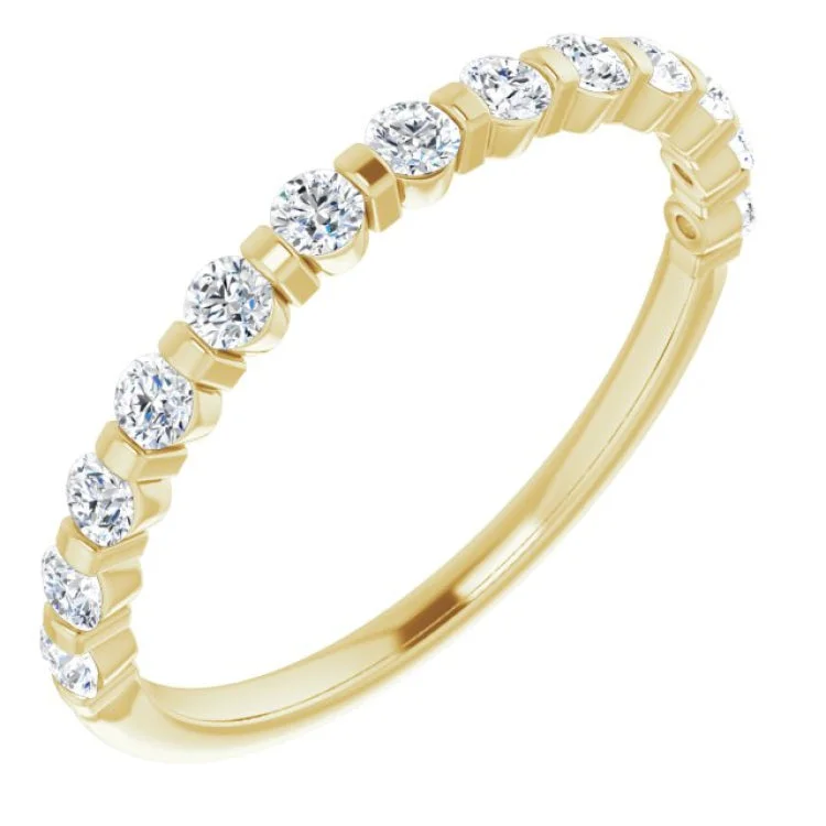 women’s men’s rings for women-women’s men’s rings for women-14K Yellow 3/8 CTW Natural Diamond Anniversary Band