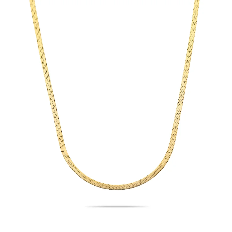 women’s custom necklaces-women’s custom necklaces-Snake necklace gold