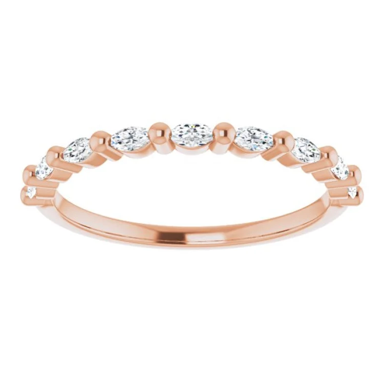 women’s rose gold rings-women’s rose gold rings-14K Rose 1/4 CTW Natural Diamond Anniversary Band