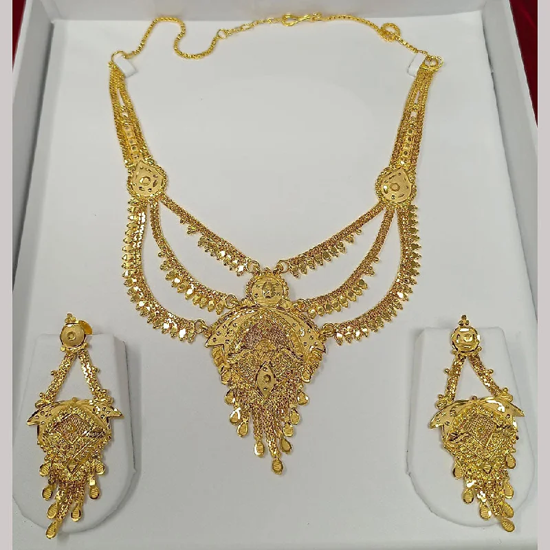 women’s wedding necklaces-women’s wedding necklaces-Pari Art Jewellery Forming Necklace Set