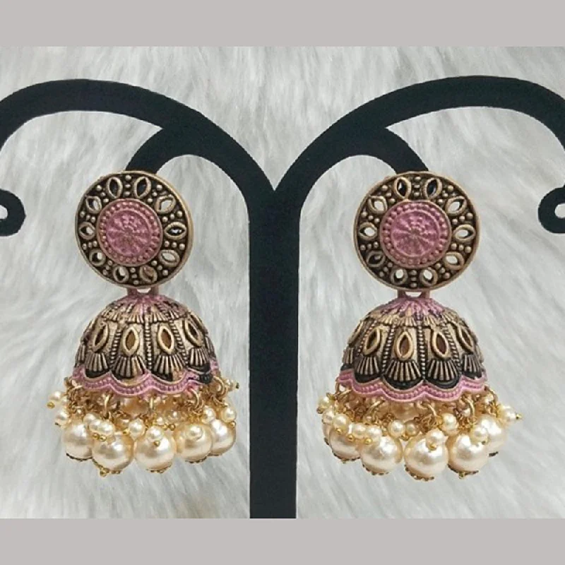 women’s pearl drop earrings-Infinity Jewels Gold Plated Jhumki Earrings