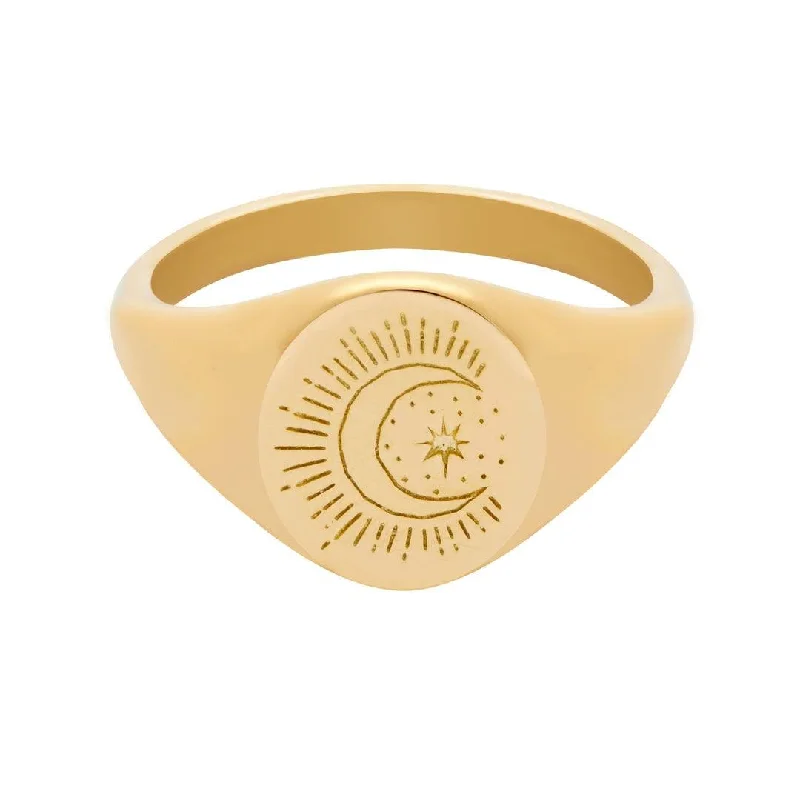 women’s three-stone rings-women’s three-stone rings-Fantasy Signet Ring