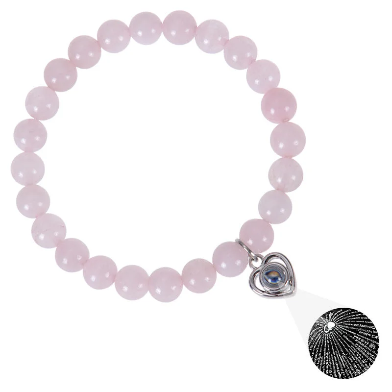 Pink crystal bracelet