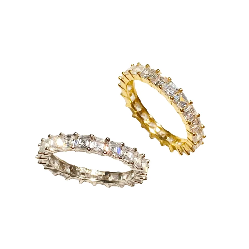 women’s anniversary rings-women’s anniversary rings-Noelia Ascher Cut Eternity Ring