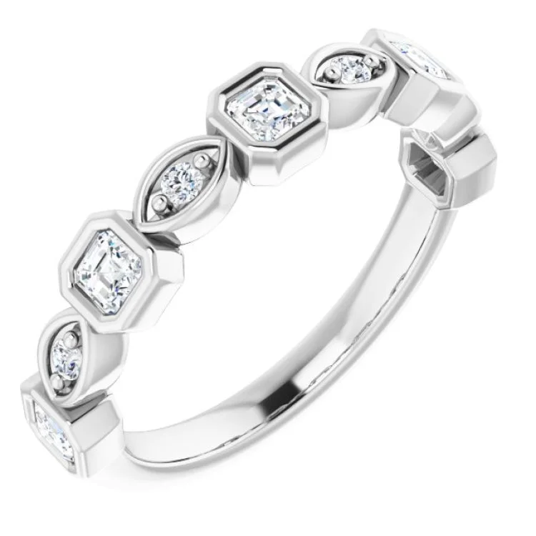 women’s sparkling rings-women’s sparkling rings-Platinum 1/2 CTW Natural Diamond Anniversary Band