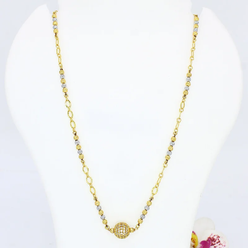 women’s choker style necklaces-women’s choker style necklaces-Mahavir Gold Plated Necklace