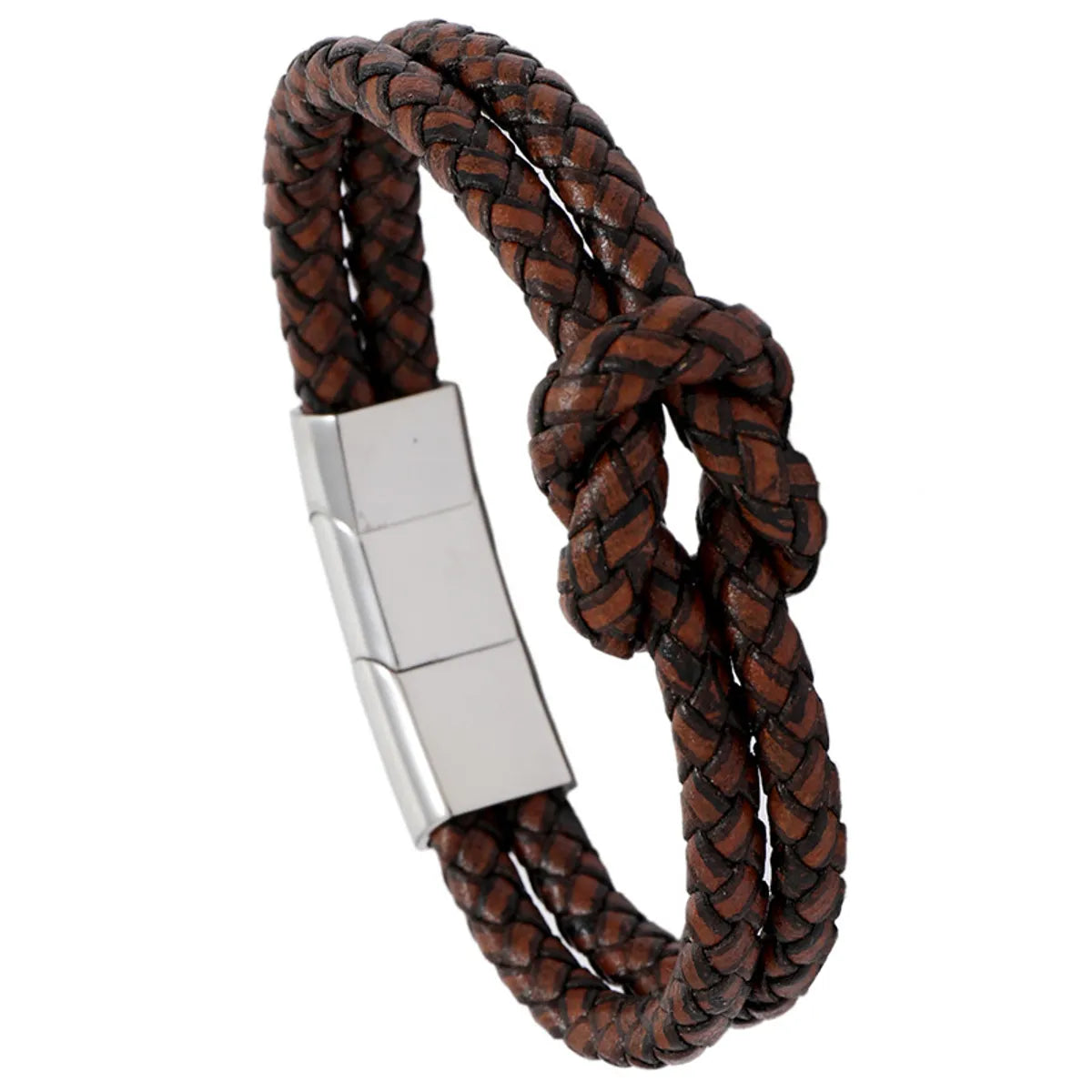 Brown Leather + Steel Buckle