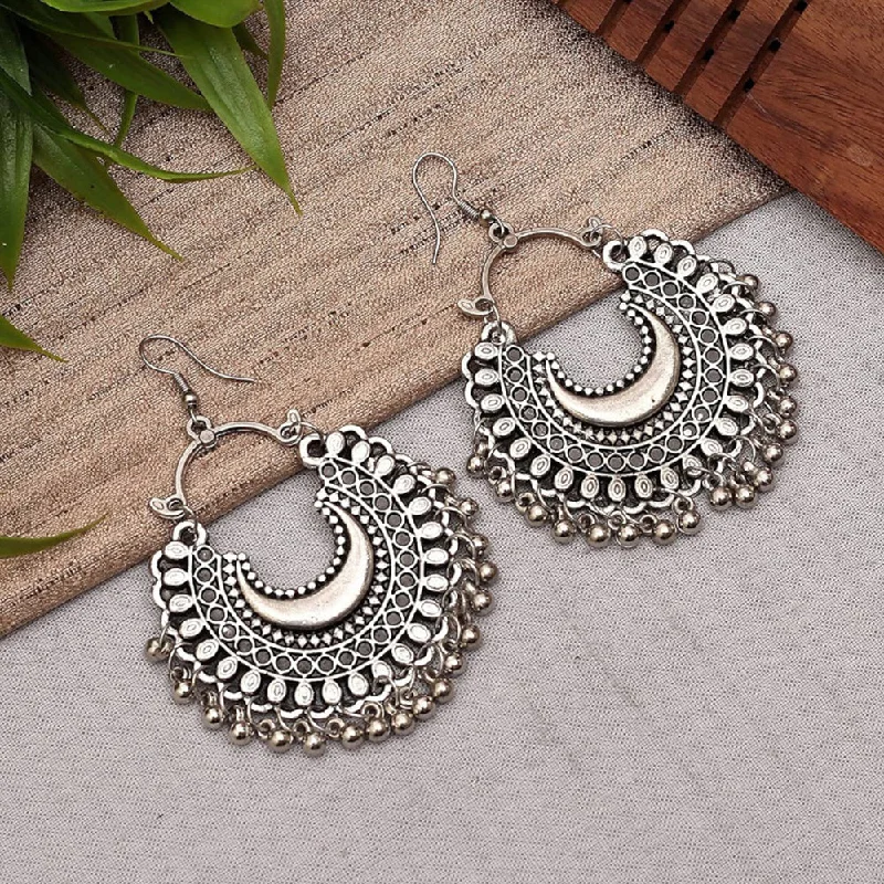 women’s elegant earrings-Bevy Pearls Silver Plated Dangler Earrings