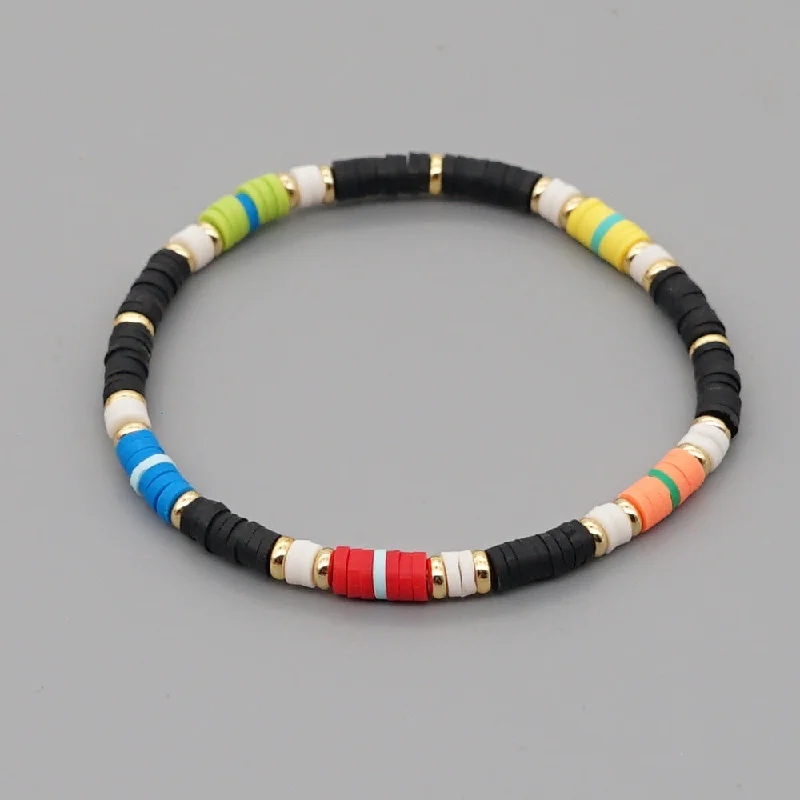 women’s charm bangle bracelets-Bohemian Colorful Multi-layered Bracelet