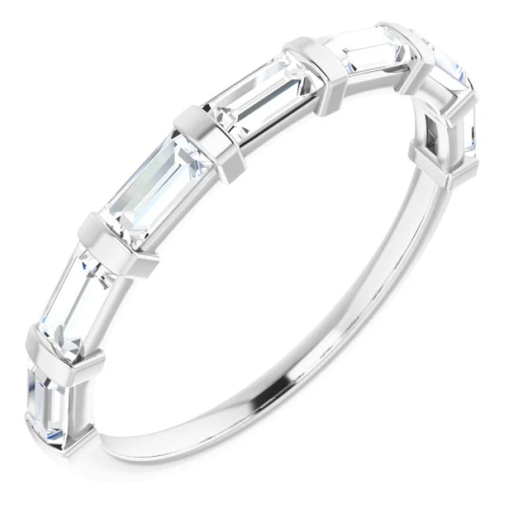 women’s knot rings-women’s knot rings-Platinum 5/8 CTW Natural Diamond Anniversary Band