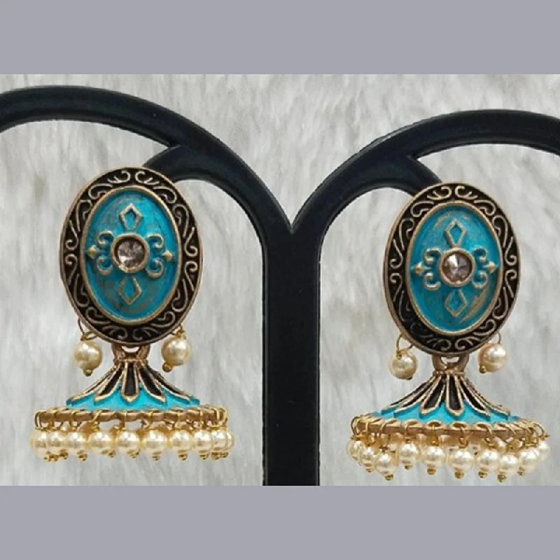 women’s teardrop earrings-Infinity Jewels Gold Plated Jhumki Earrings