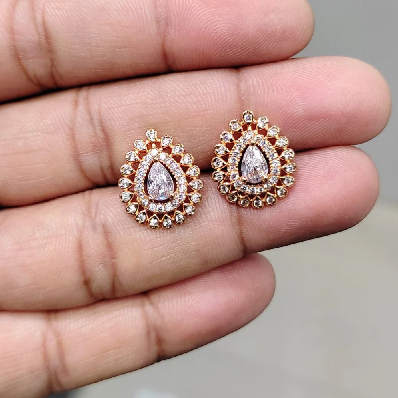 women’s crystal earrings-Manisha Jewellery AD Stud Earrings