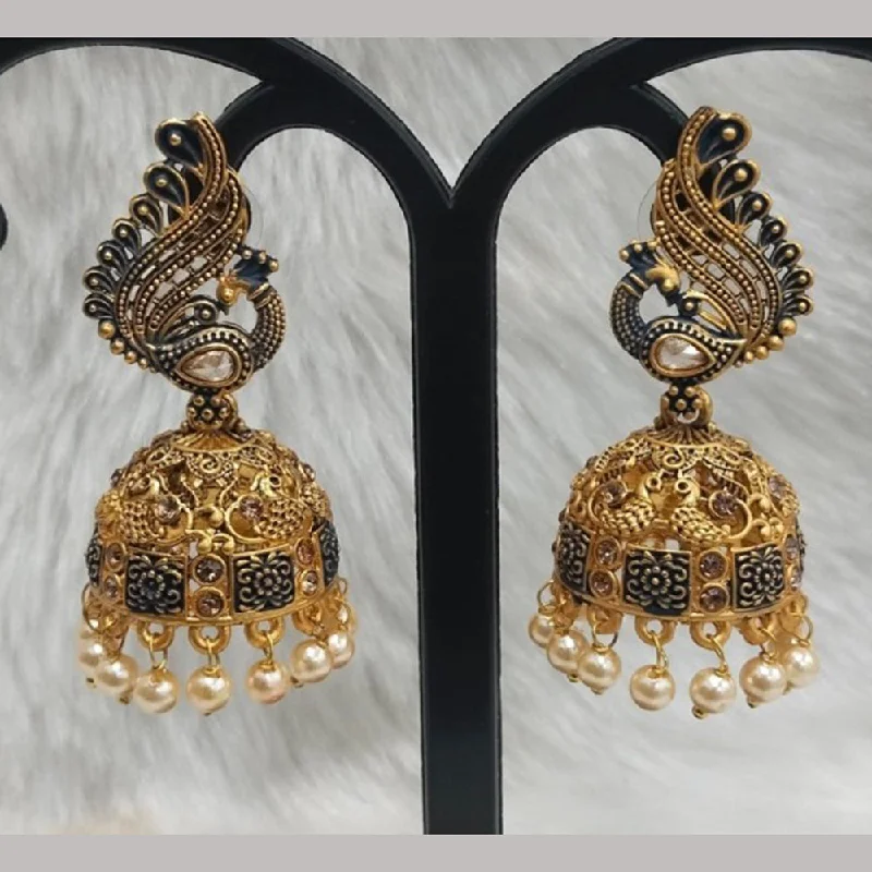 women’s star-shaped earrings-Infinity Jewels Gold Plated Jhumki Earrings