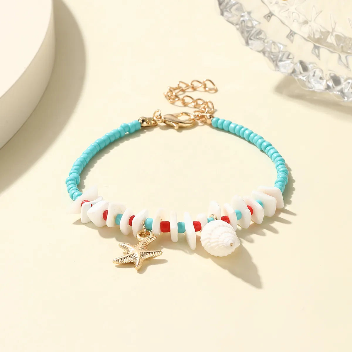 women’s classic bracelets-Wholesale Jewelry Vacation Tortoise Starfish Conch Imitation Pearl Alloy Shell Beaded Bracelets