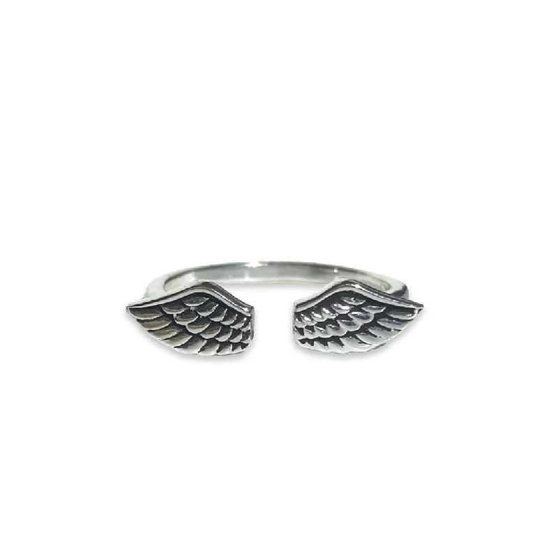 women’s unique rings-women’s unique rings-Olivia Angel Wing Ring