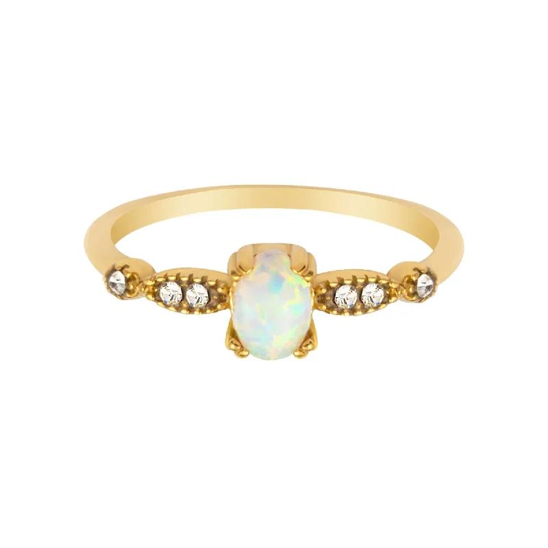 women’s gemstone rings-women’s gemstone rings-Destiny Opal Ring