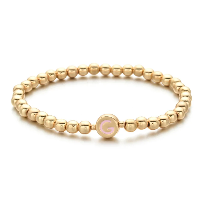 E414-Gold Cross Bracelet-KN0248-JE0090G