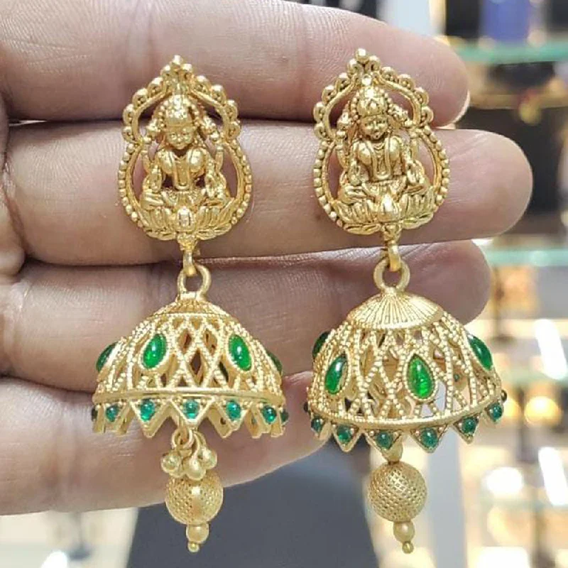 women’s dangling earrings-Manisha Jewellery Matte Finish Jhumki Earrings