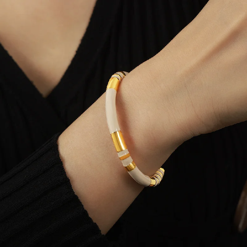 White Glaze Bracelet