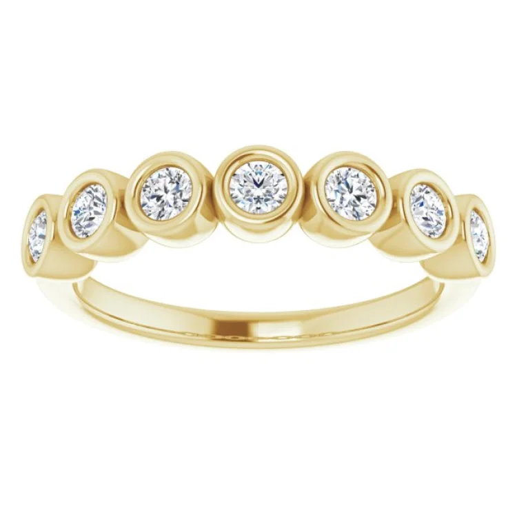 women’s bridal rings-women’s bridal rings-14K Yellow 3/8 CTW Natural Diamond Anniversary Band