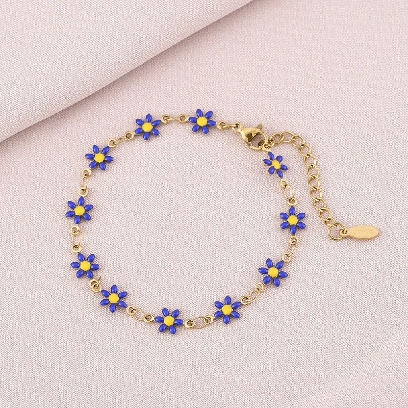 Blue Bracelet (Gold)