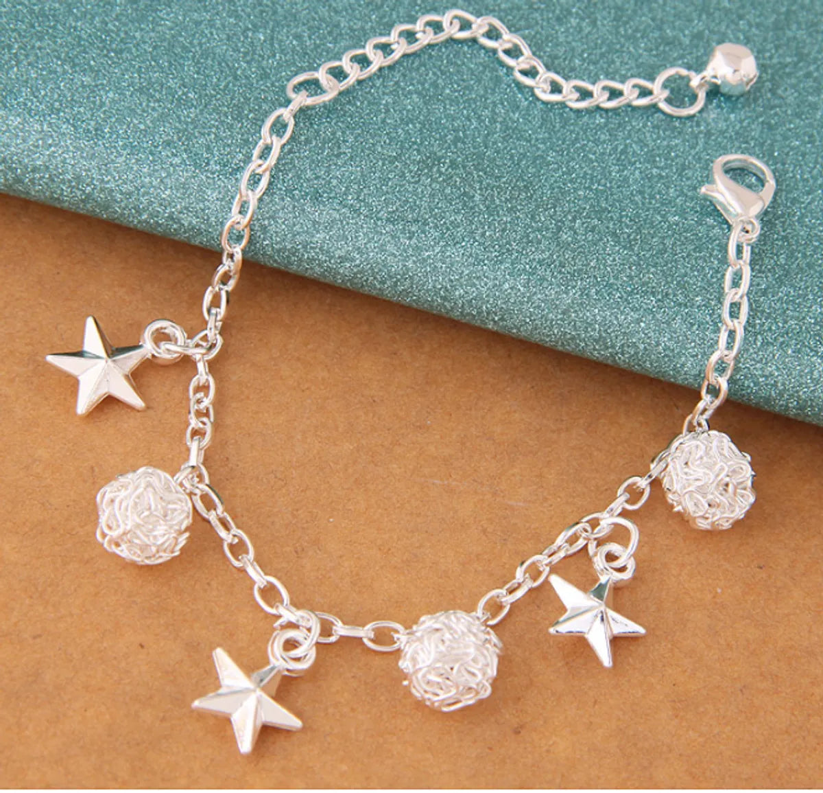 women’s large bangle bracelets-Fashion Star Ball Alloy Bracelets